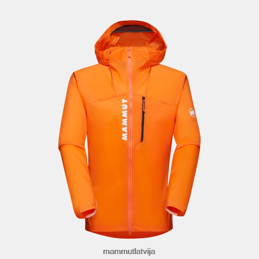 apģērbs Mammut aenergy wb jaka ar kapuci tumšais mandarīns vīriešiem 2TN48T633