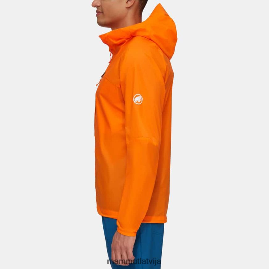 apģērbs Mammut aenergy wb jaka ar kapuci tumšais mandarīns vīriešiem 2TN48T633