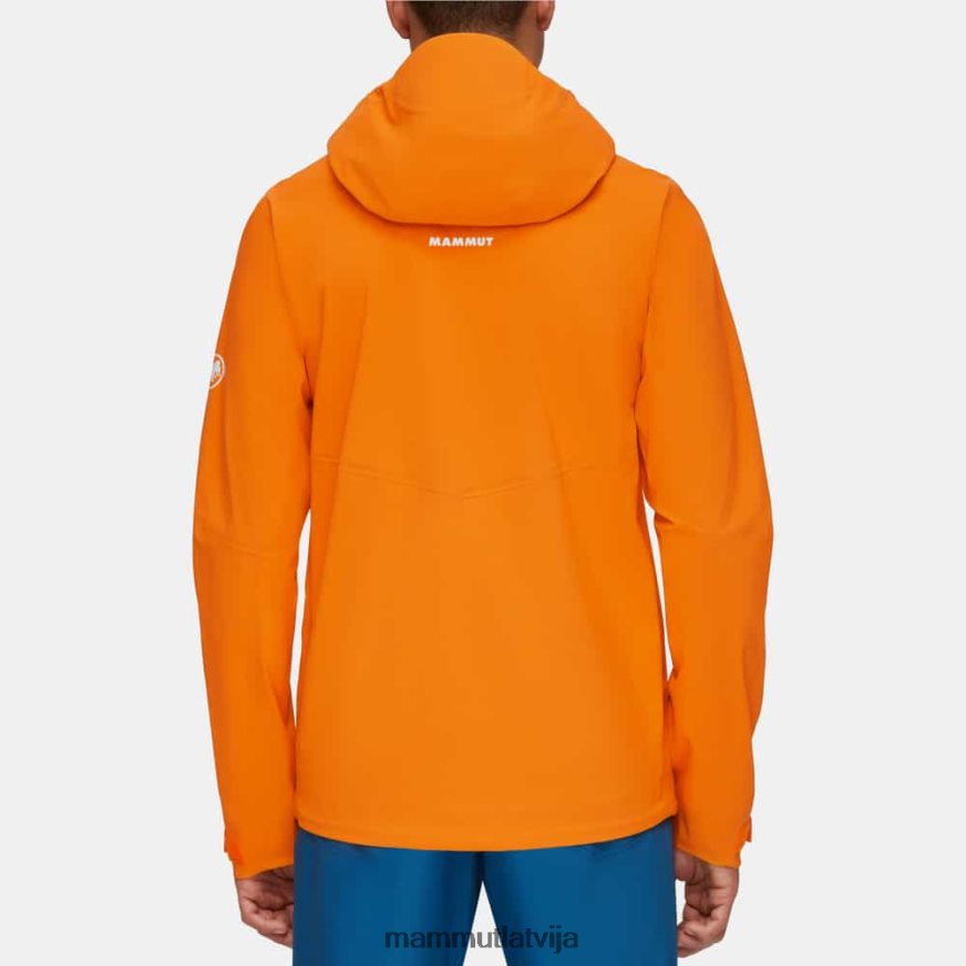 apģērbs Mammut alto guide hs jaka ar kapuci tumšais mandarīns vīriešiem 2TN48T697