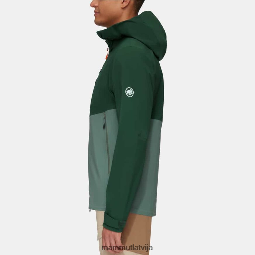 apģērbs Mammut alto guide hs jaka ar kapuci tumši nefrītu koki vīriešiem 2TN48T698