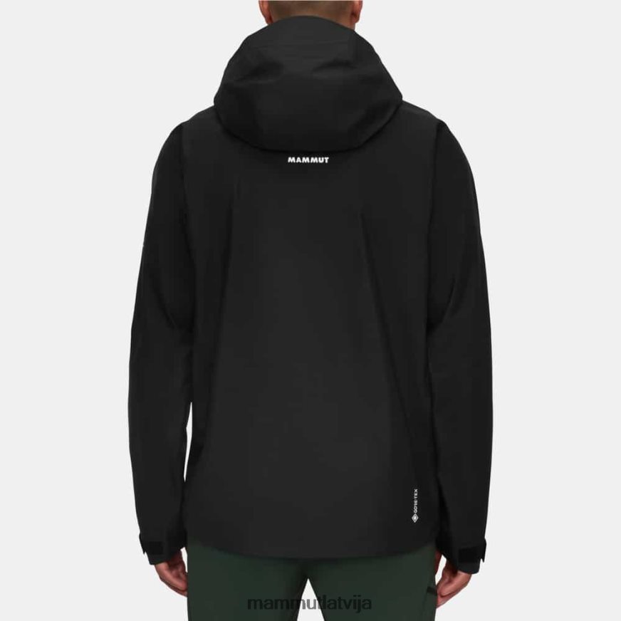 apģērbs Mammut krāteris iv hs jaka ar kapuci melns vīriešiem 2TN48T662
