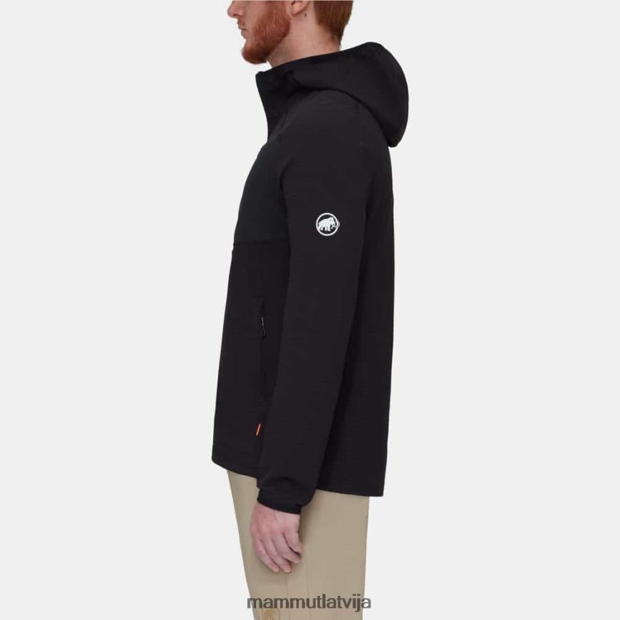 apģērbs Mammut madris light ml jaka ar kapuci melns vīriešiem 2TN48T645
