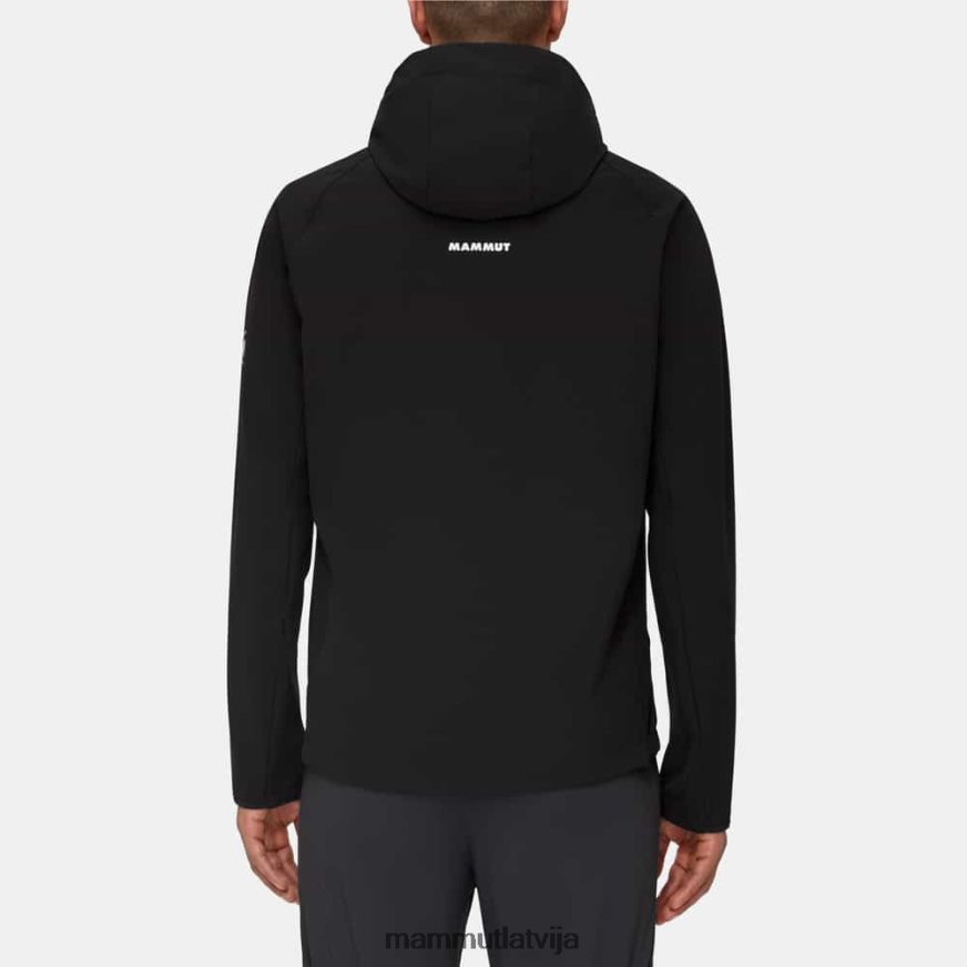 apģērbs Mammut maksimāls komforts tik jaka ar kapuci melns vīriešiem 2TN48T726