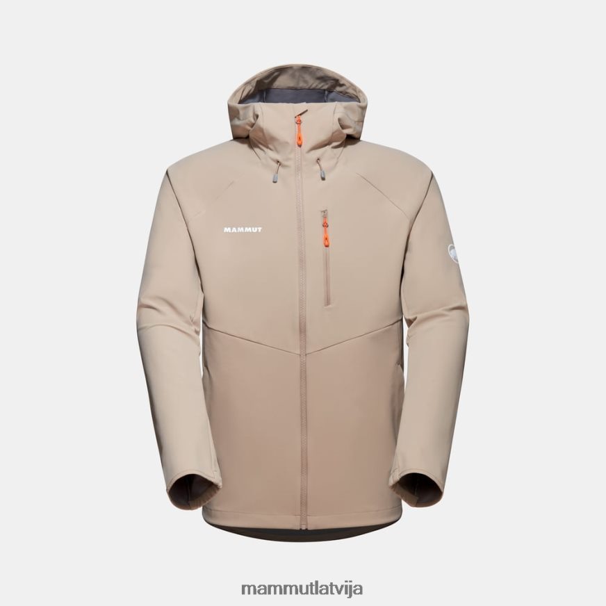 apģērbs Mammut maksimāls komforts tik jaka ar kapuci savanna vīriešiem 2TN48T729