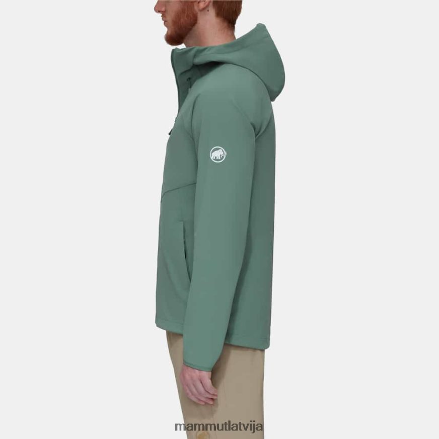 apģērbs Mammut maksimāls komforts tik jaka ar kapuci tumšs skuķis vīriešiem 2TN48T56