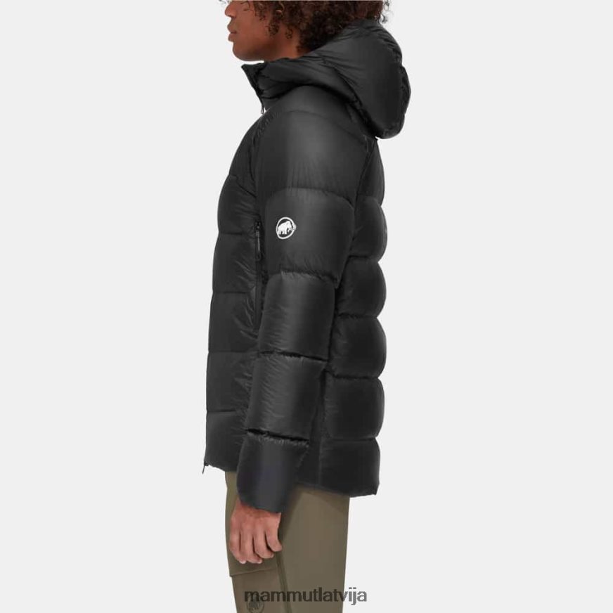 apģērbs Mammut merons jakā ar kapuci melns vīriešiem 2TN48T722