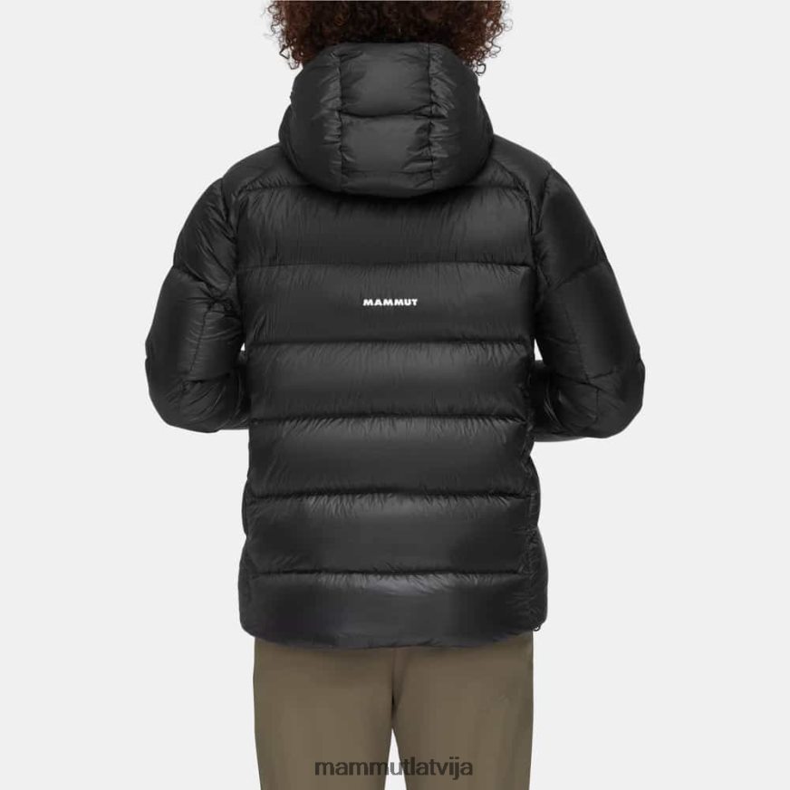 apģērbs Mammut merons jakā ar kapuci melns vīriešiem 2TN48T722