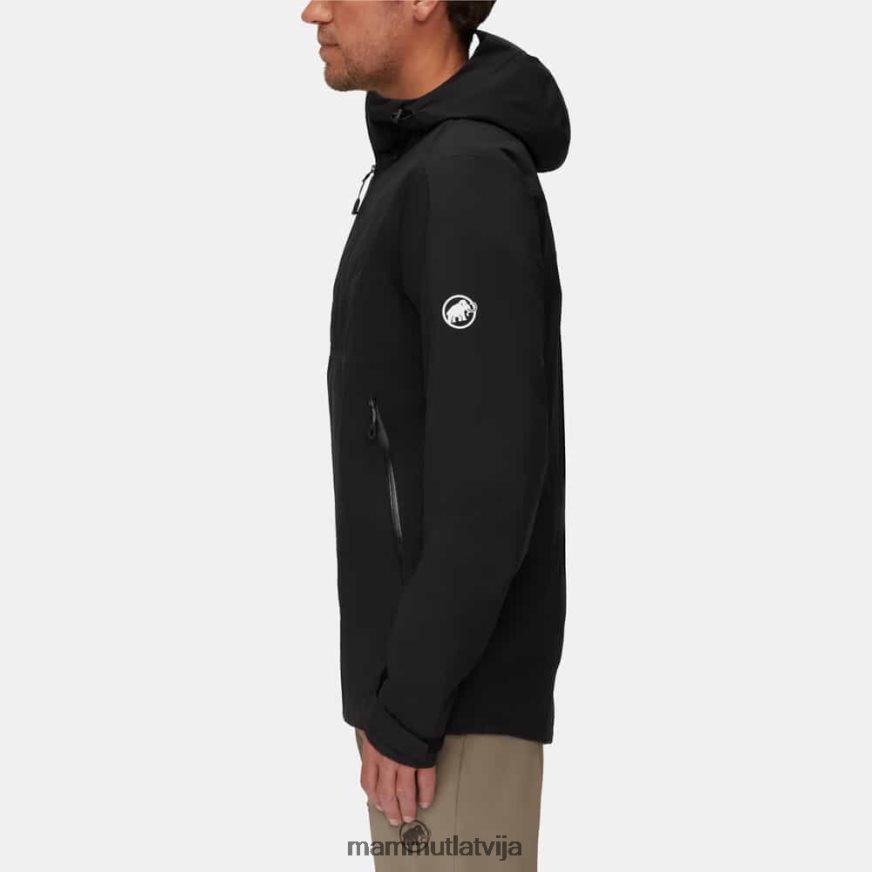 apģērbs Mammut nodot tour hs jaka ar kapuci melns vīriešiem 2TN48T748