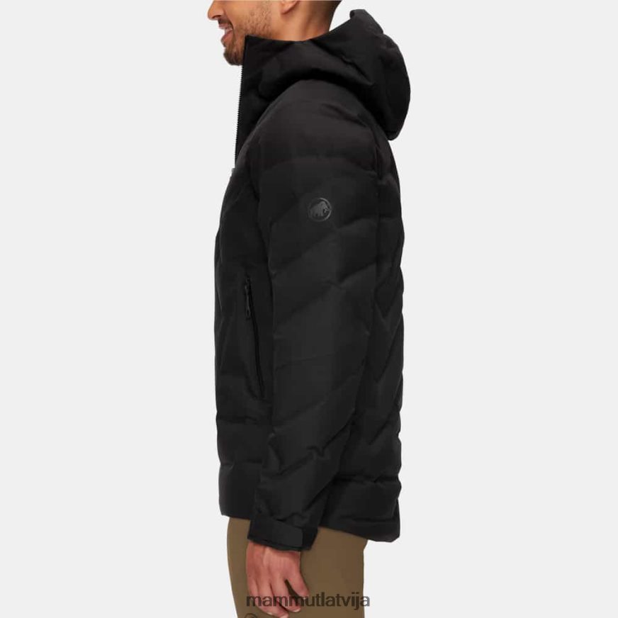 apģērbs Mammut photics hs termo jaka ar kapuci melns vīriešiem 2TN48T706