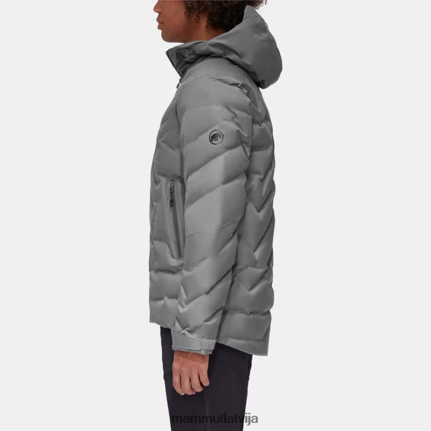 apģērbs Mammut photics hs termo jaka ar kapuci titāns vīriešiem 2TN48T42