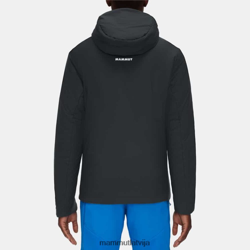apģērbs Mammut rime elastīgā jakā ar kapuci melns-fantoms vīriešiem 2TN48T754