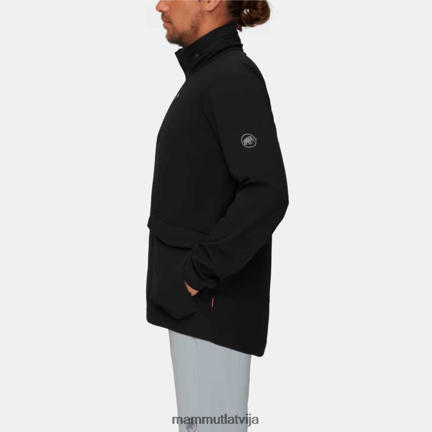 apģērbs Mammut seon tik jaka ar kapuci melns vīriešiem 2TN48T89
