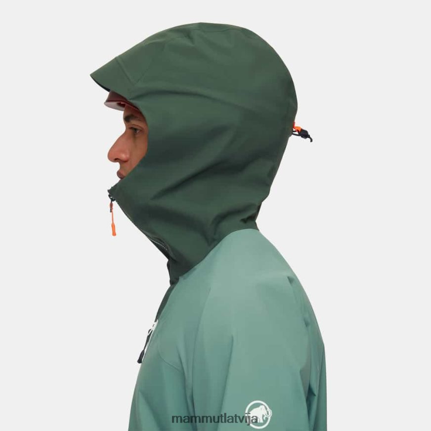 apģērbs Mammut taiss hs jaka ar kapuci tumši nefrītu koki vīriešiem 2TN48T693