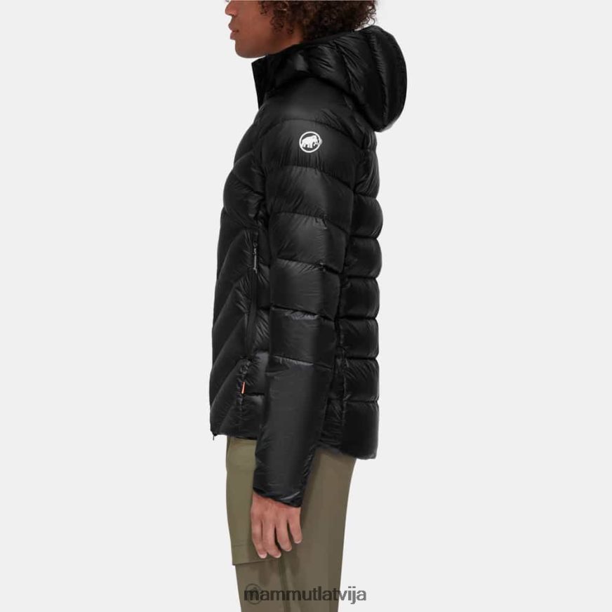 apģērbs Mammut taiss jakā ar kapuci melns vīriešiem 2TN48T17