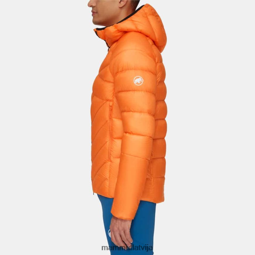 apģērbs Mammut taiss jakā ar kapuci tumšais mandarīns vīriešiem 2TN48T669