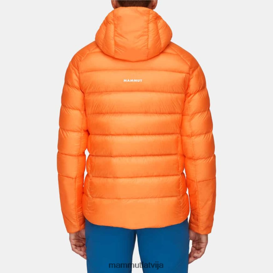apģērbs Mammut taiss jakā ar kapuci tumšais mandarīns vīriešiem 2TN48T669