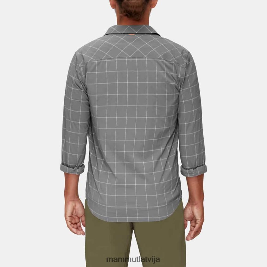 apģērbs Mammut kalnu krekls ar garām piedurknēm titāns-granīts vīriešiem 2TN48T211