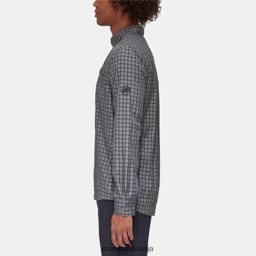 apģērbs Mammut krekls ar garām piedurknēm titāna fantoms vīriešiem 2TN48T915