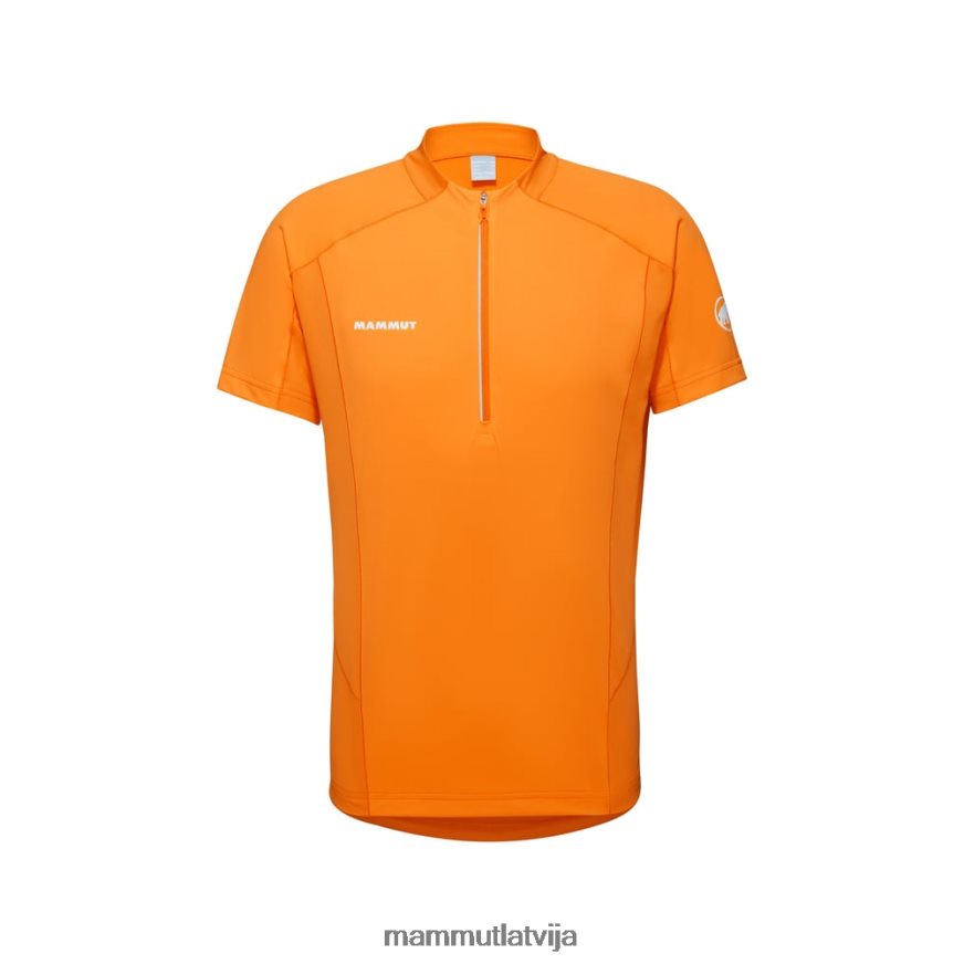 apģērbs Mammut aenergy fl half zip t-krekls mandarīns-tumšais mandarīns vīriešiem 2TN48T852