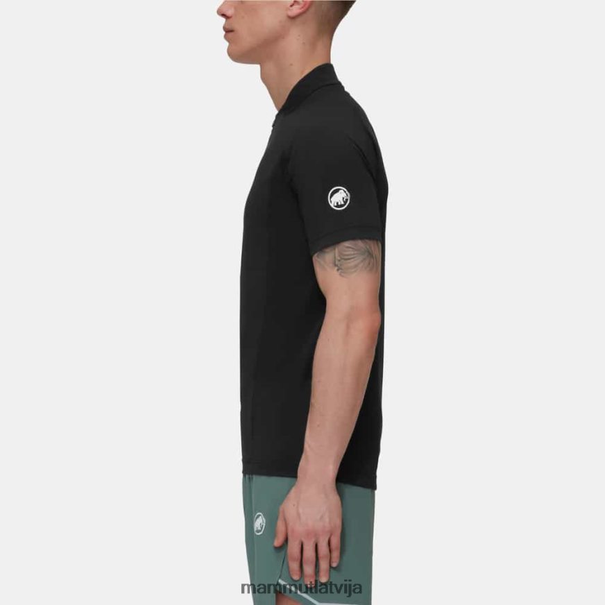 apģērbs Mammut aenergy fl half zip t-krekls melns vīriešiem 2TN48T137