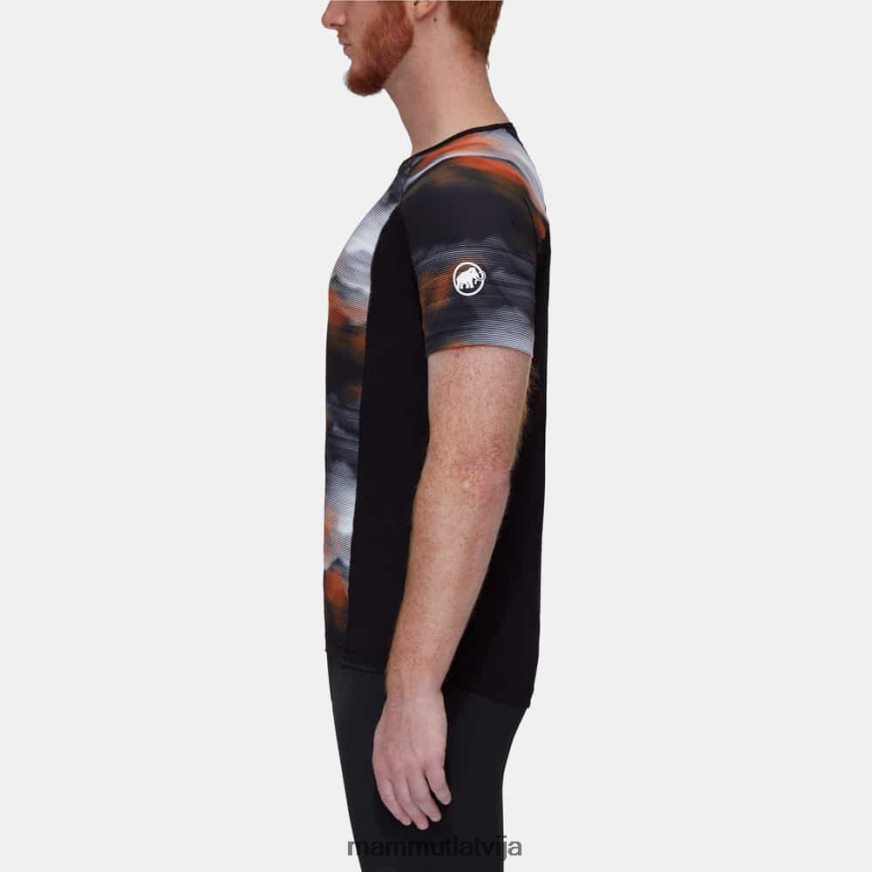 apģērbs Mammut aenergy fl t-krekls gaismas fader melns vīriešiem 2TN48T106