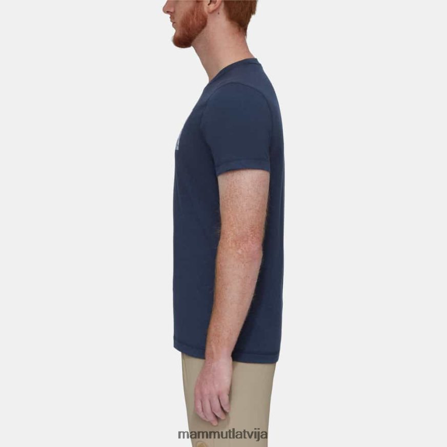 apģērbs Mammut galvenā t-krekla emblēma jūras vīriešiem 2TN48T812