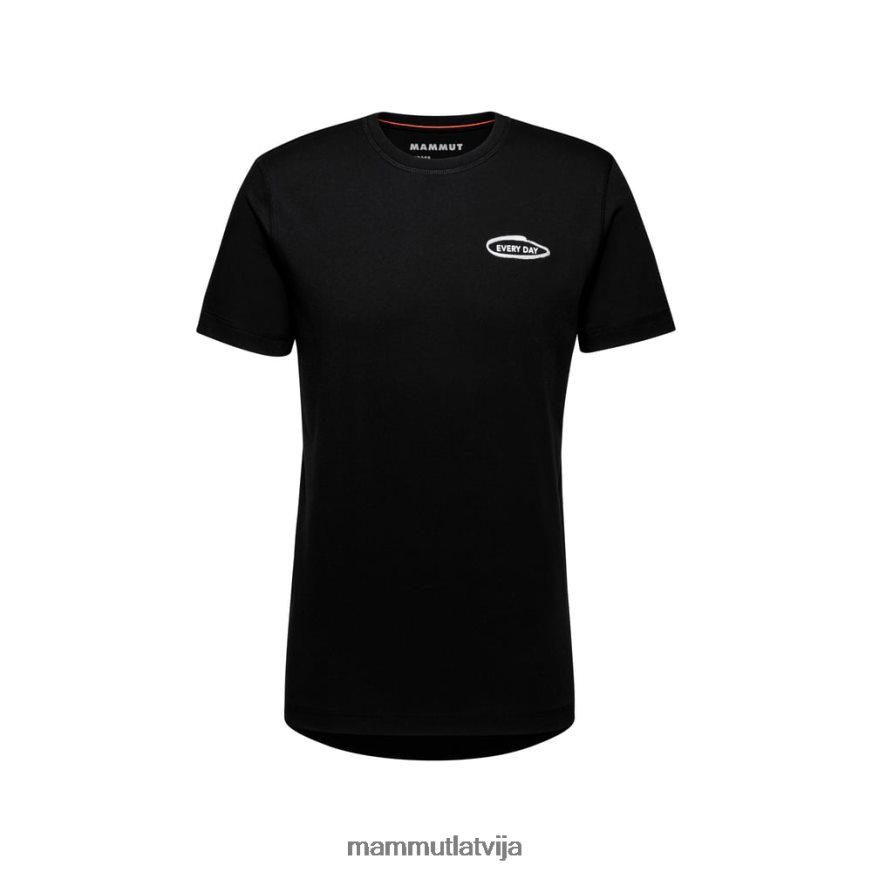 apģērbs Mammut galvenais t-krekls katru dienu melns vīriešiem 2TN48T114