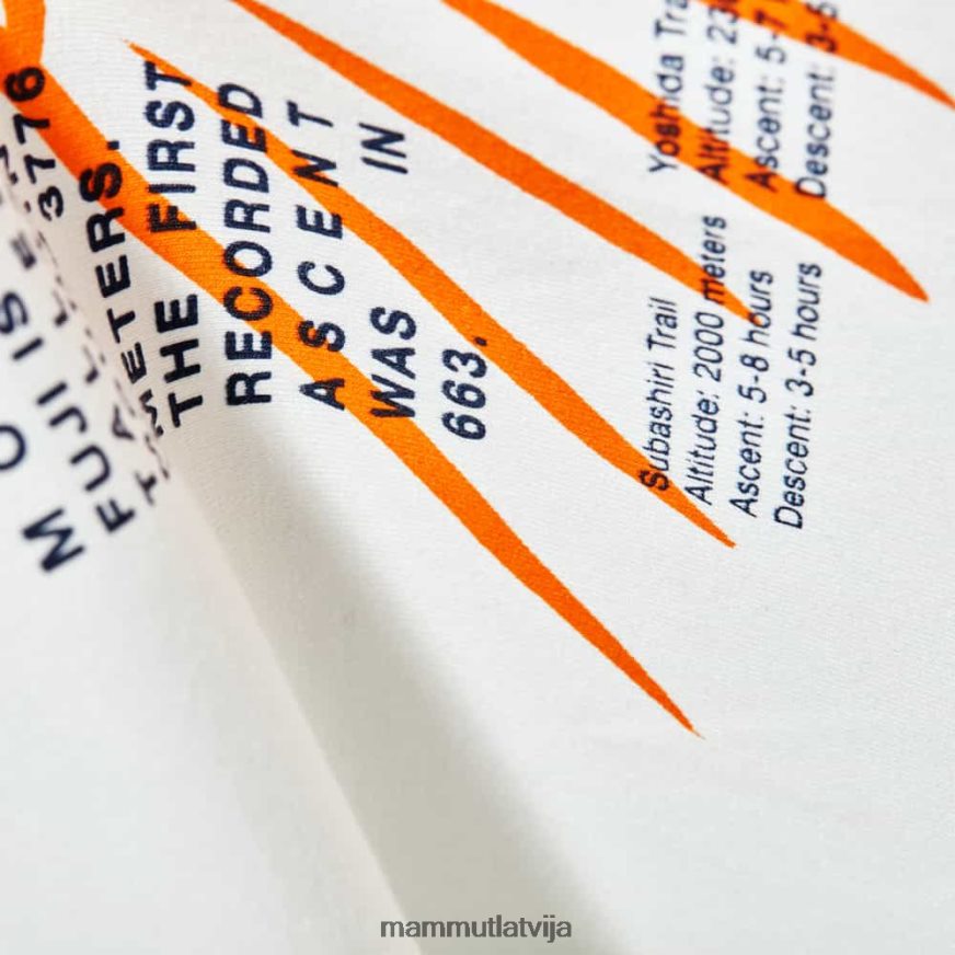 apģērbs Mammut kalnu t-krekls fujiyama gandrīz balts vīriešiem 2TN48T1086