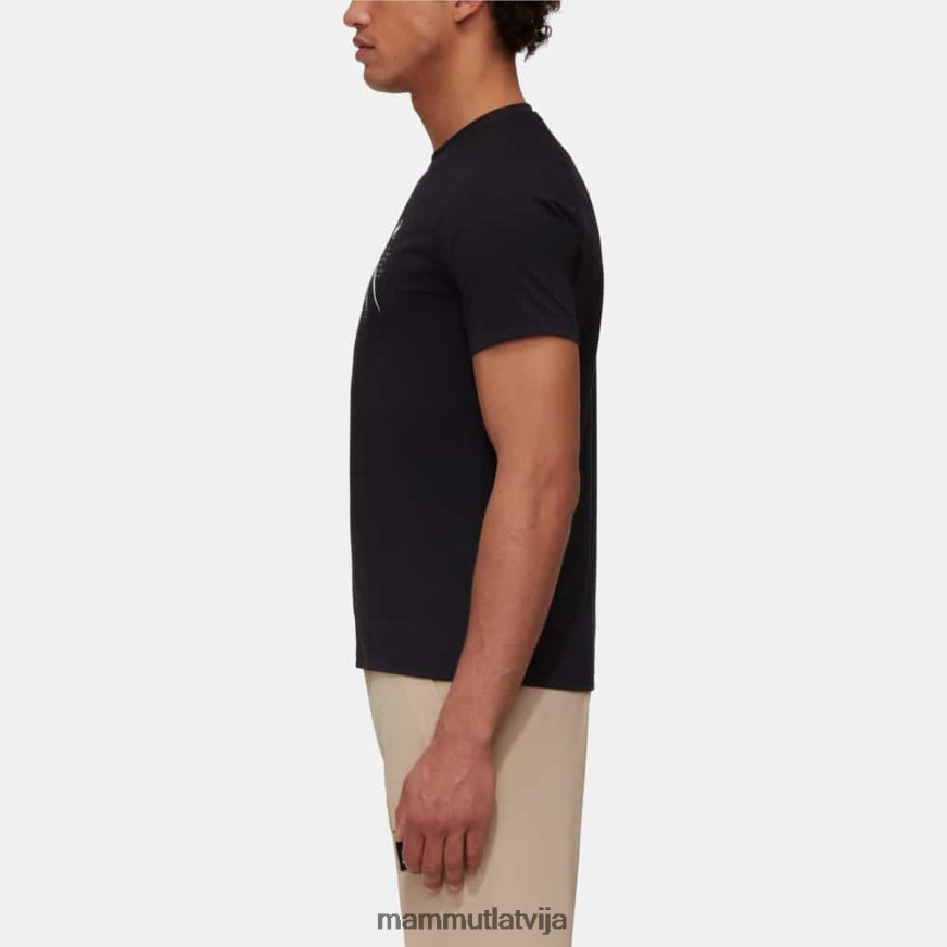 apģērbs Mammut kalnu t-krekls fujiyama melns vīriešiem 2TN48T247
