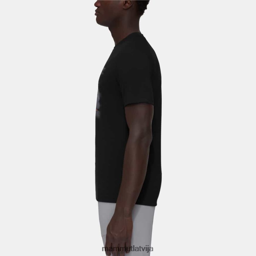 apģērbs Mammut kalnu t-krekls hrnligrat melns vīriešiem 2TN48T19