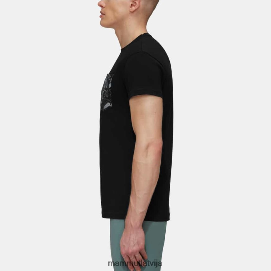 apģērbs Mammut massone kabatas t-kreklu alpīnists melns vīriešiem 2TN48T246
