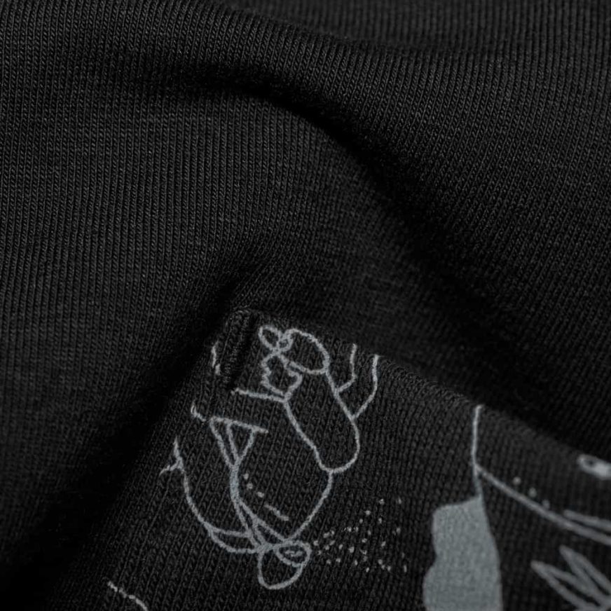 apģērbs Mammut massone kabatas t-kreklu alpīnists melns vīriešiem 2TN48T246