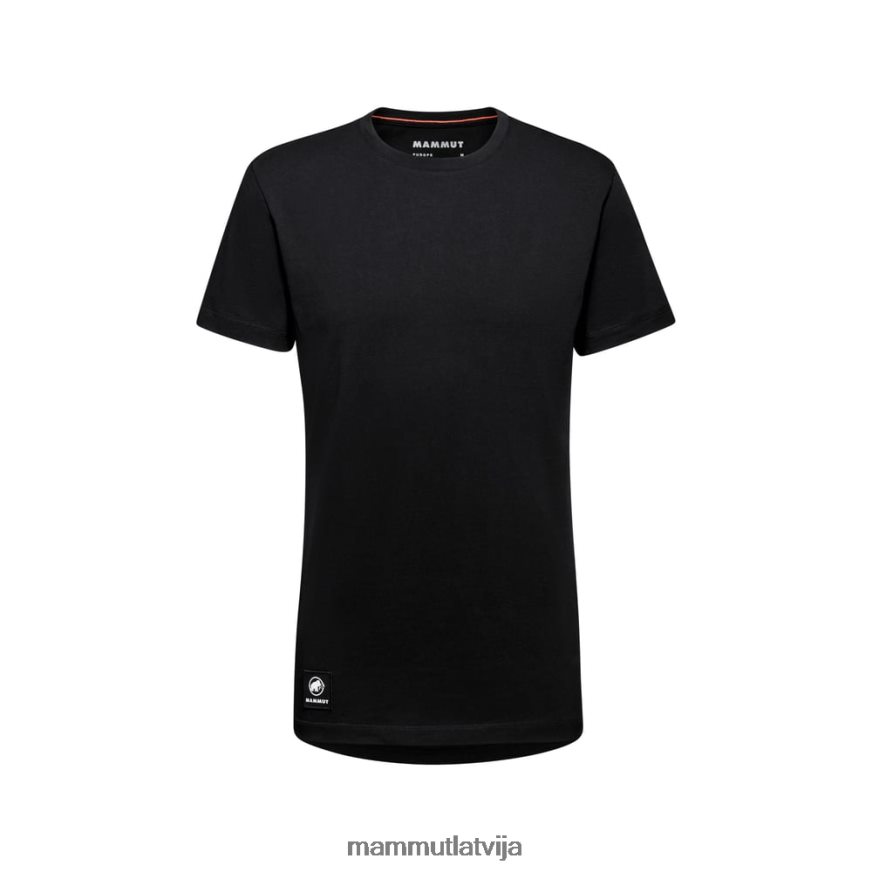 apģērbs Mammut massone t-krekla plāksteris melns vīriešiem 2TN48T152