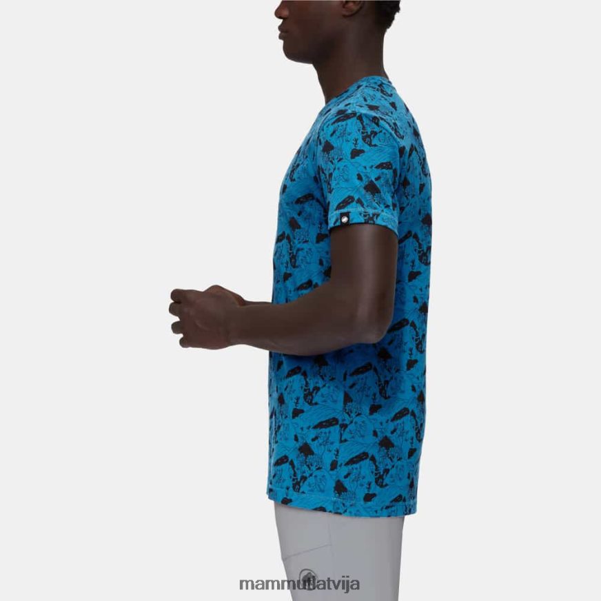 apģērbs Mammut massone t-kreklu kāpšanas aina dziļi ledus melns vīriešiem 2TN48T1108