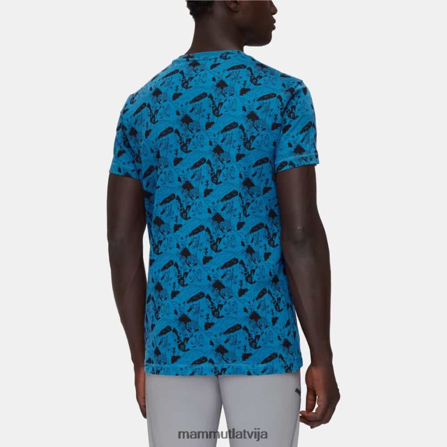 apģērbs Mammut massone t-kreklu kāpšanas aina dziļi ledus melns vīriešiem 2TN48T1108