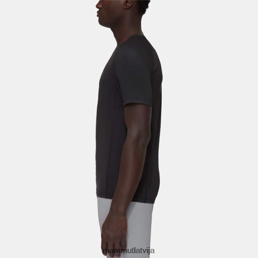apģērbs Mammut selun fl t-krekla logotips melns vīriešiem 2TN48T888