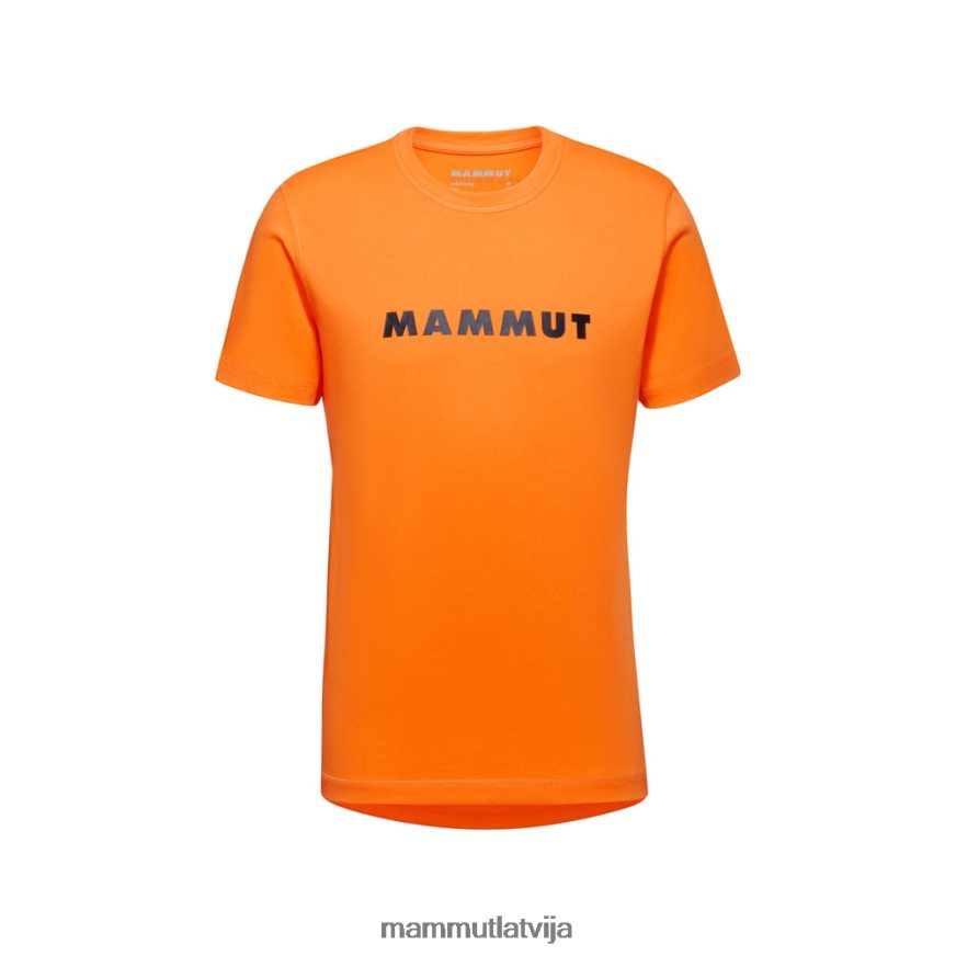 apģērbs Mammut t-krekla galvenais logotips tumšais mandarīns vīriešiem 2TN48T173