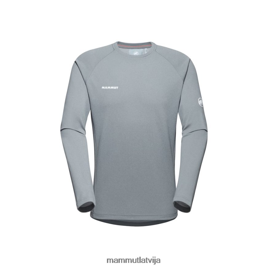 apģērbs Mammut aegility fl garām piedurknēm granīta melanža vīriešiem 2TN48T1128