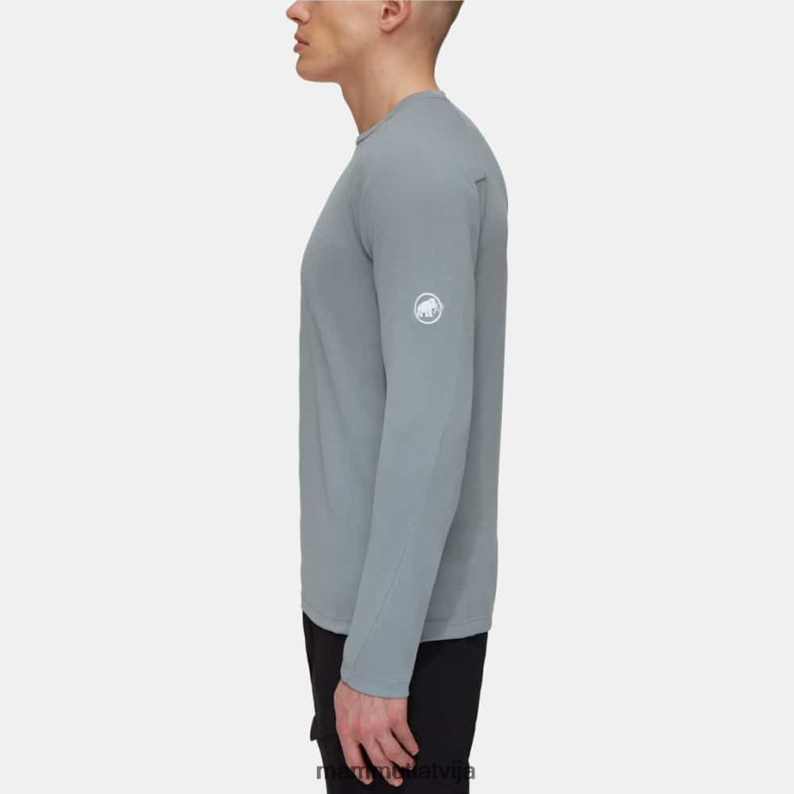 apģērbs Mammut aegility fl garām piedurknēm granīta melanža vīriešiem 2TN48T1128