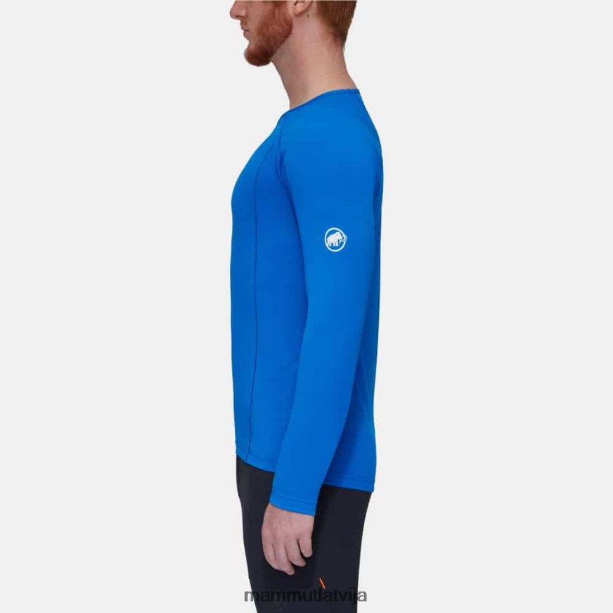 apģērbs Mammut aenergy fl garām piedurknēm azurit vīriešiem 2TN48T859