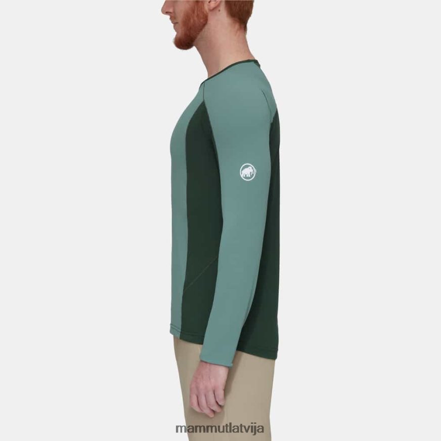 apģērbs Mammut aenergy fl garām piedurknēm tumši nefrītu koki vīriešiem 2TN48T858