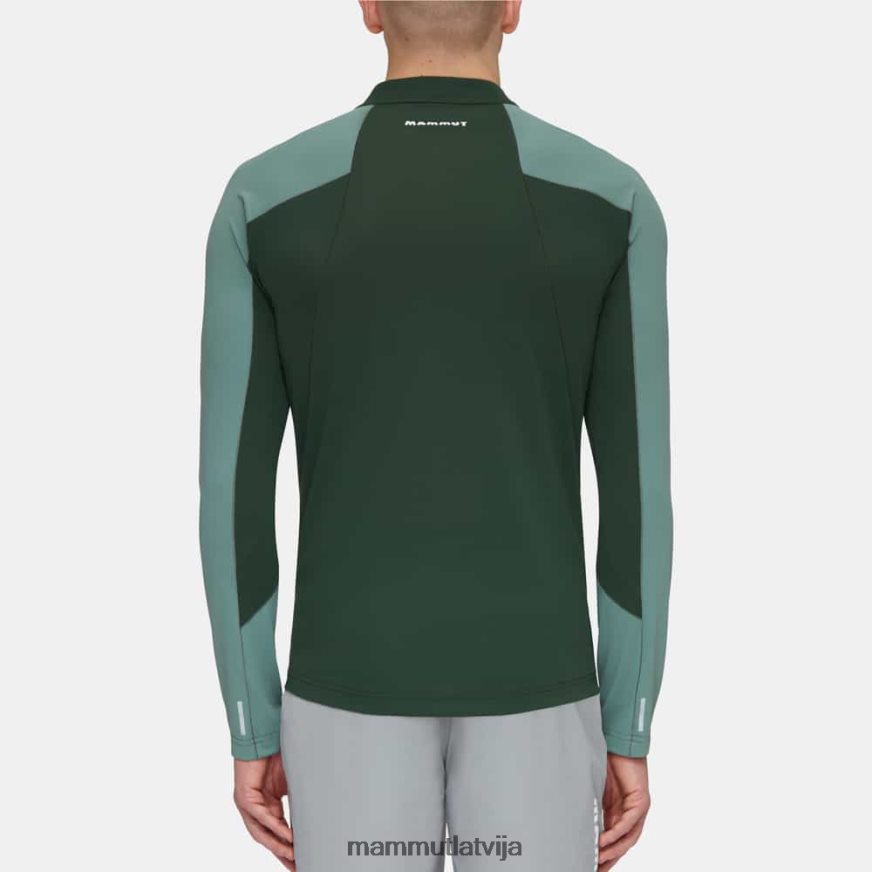 apģērbs Mammut aenergy fl puse ar rāvējslēdzēju garām piedurknēm tumši nefrītu koki vīriešiem 2TN48T849