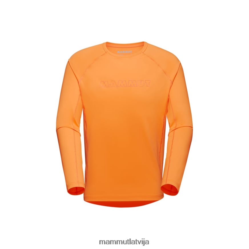 apģērbs Mammut selun fl longsleeve logo mandarīns vīriešiem 2TN48T872