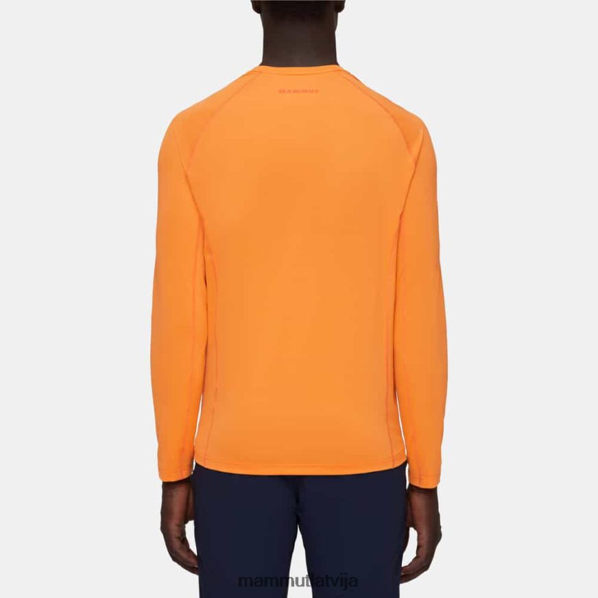 apģērbs Mammut selun fl longsleeve logo mandarīns vīriešiem 2TN48T872