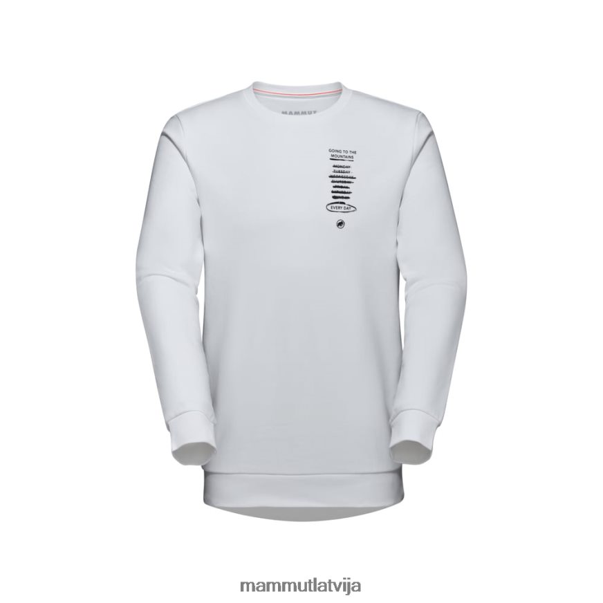 apģērbs Mammut core ml apkalpes kakla katru dienu balts vīriešiem 2TN48T1084