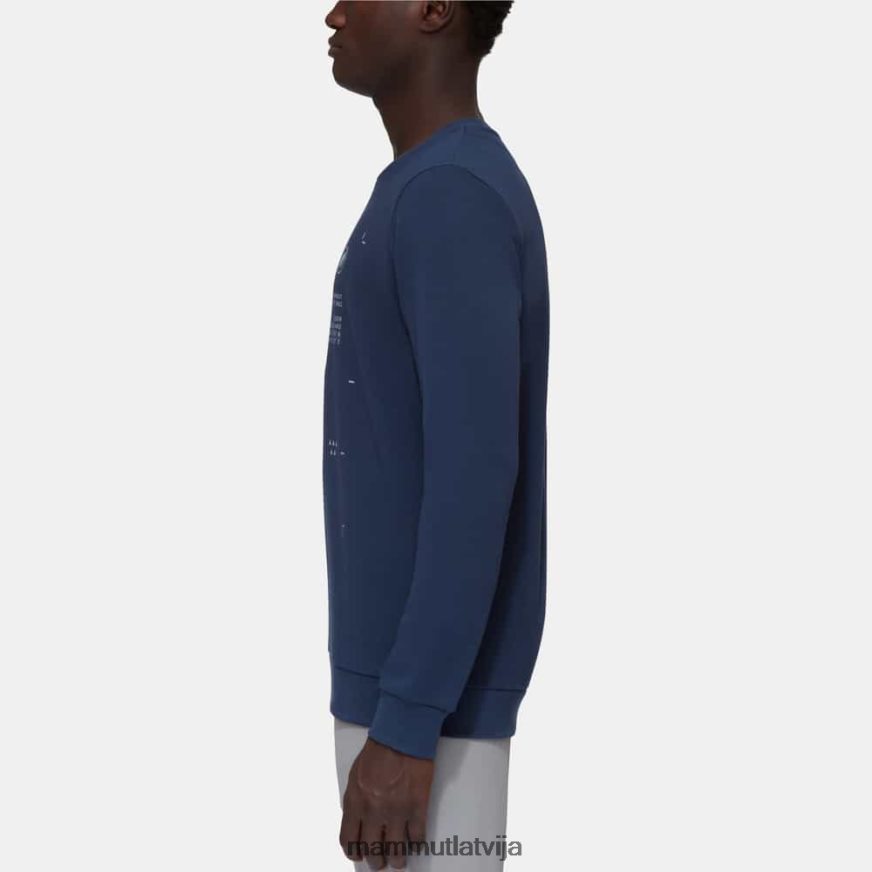 apģērbs Mammut core ml crew neck pīķa jūras vīriešiem 2TN48T873