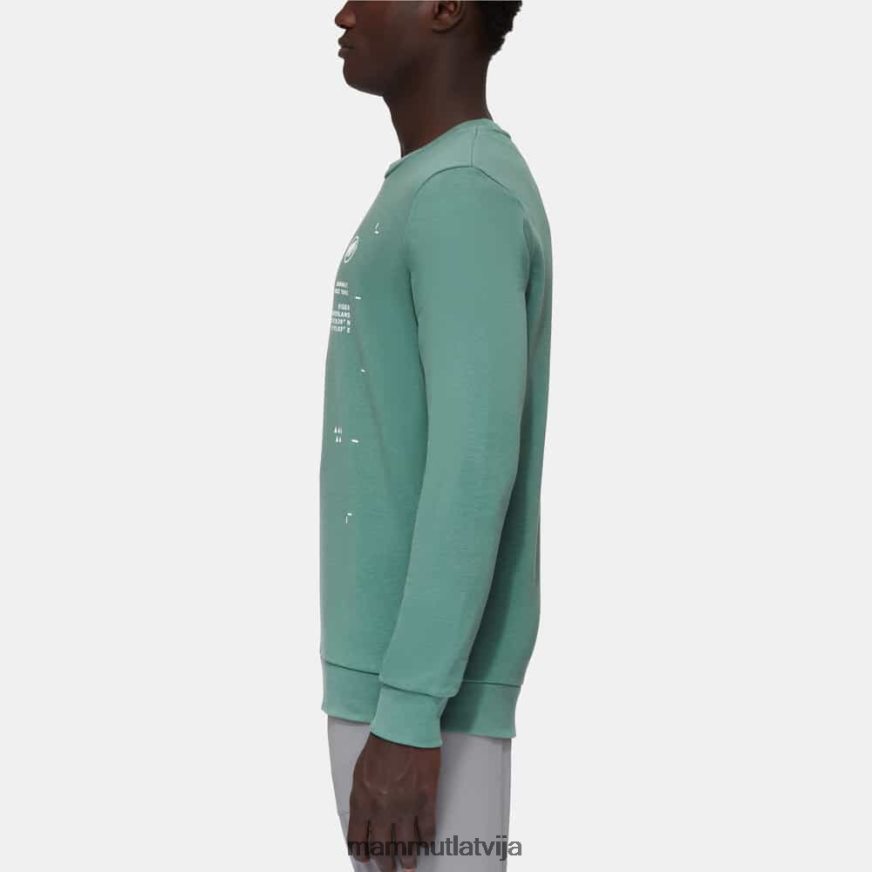 apģērbs Mammut core ml crew neck pīķa tumšs skuķis vīriešiem 2TN48T144