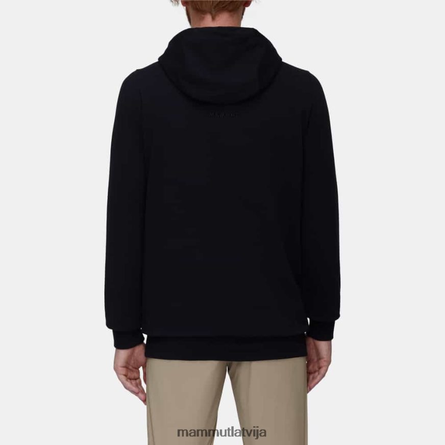 apģērbs Mammut ml hoody logo melni pikanti vīriešiem 2TN48T260